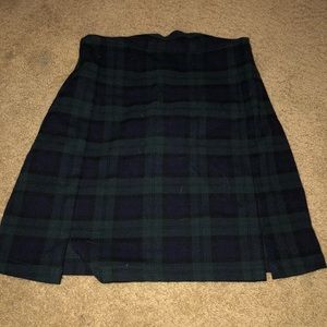 brandy plaid skirt